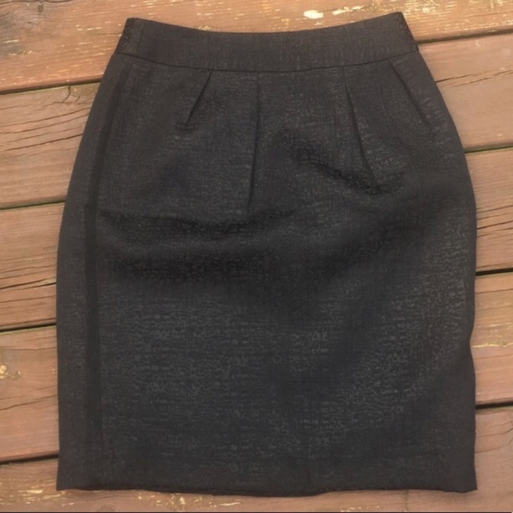 🆕 Banana Republic Black Shimmer Skirt 6 - Picture 1 of 6